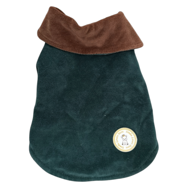 Colete Plush Verde e Marrom