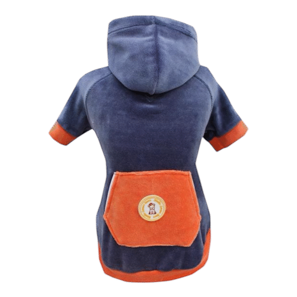 Moletom Plush Marinho e Laranja