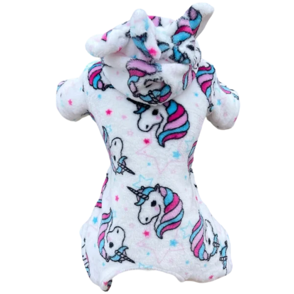 Pijama Fleece Unicórnio Branco