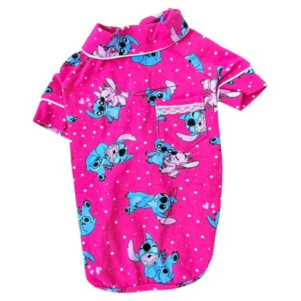 Pijama 2 Patas Stitch Pink