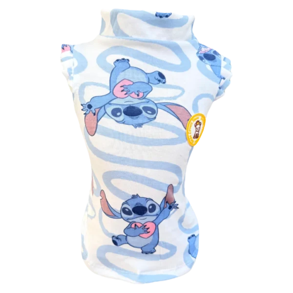 Regata Stitch Coração Fem